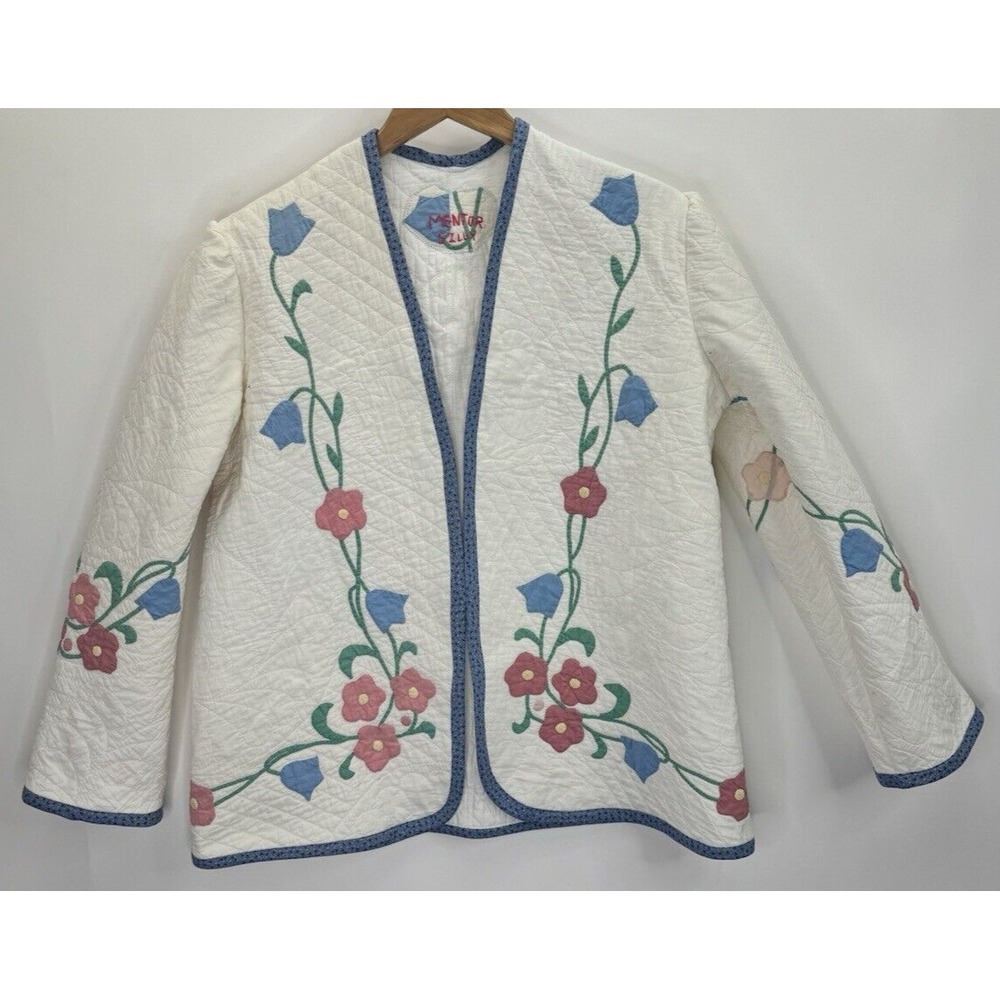 Mentosilly Handmade Jacket‎ From Upcycled Quilt Grandpa Core Size Large